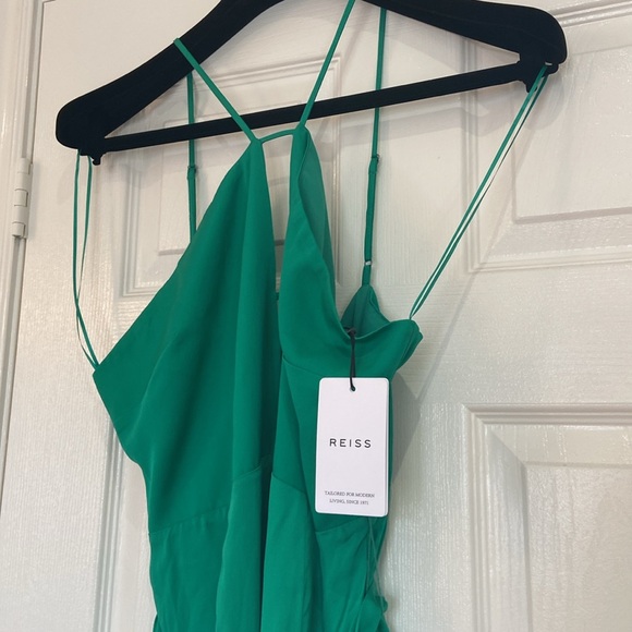 Reiss Arianna Strappy Dress, Green - Picture 3 of 3